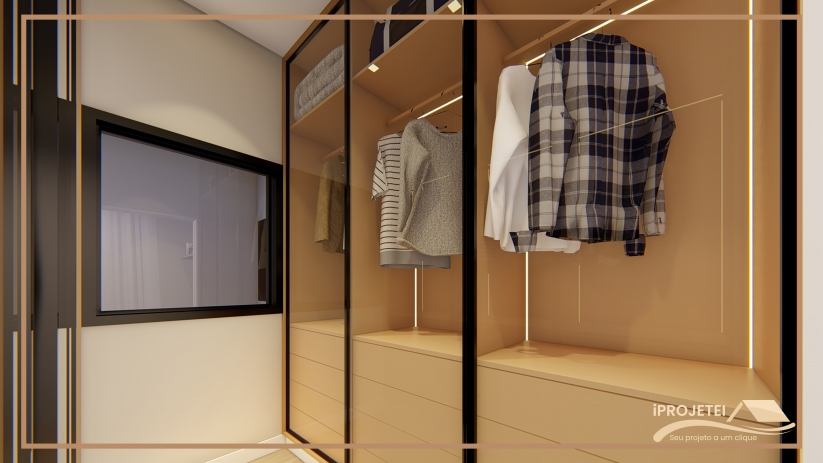 Projeto de casa sobrado com closet