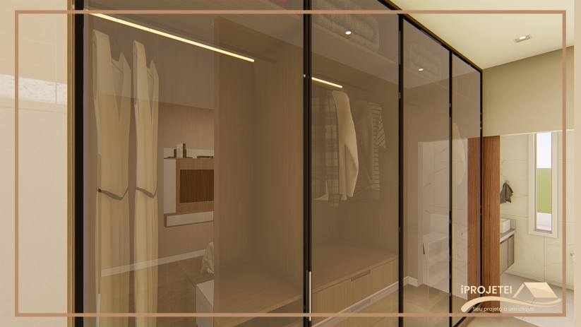 Projeto de casa 8x25 com closet