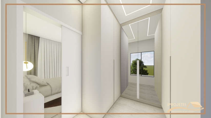 Projetos de casas para construir com closet