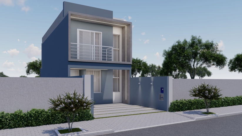 Modelos de casas com 3 dormitórios